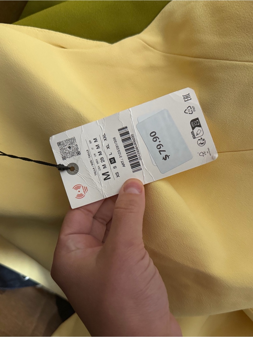 Zara Sleeveless Mini Dress in Soft Yellow - Picture 3 of 3